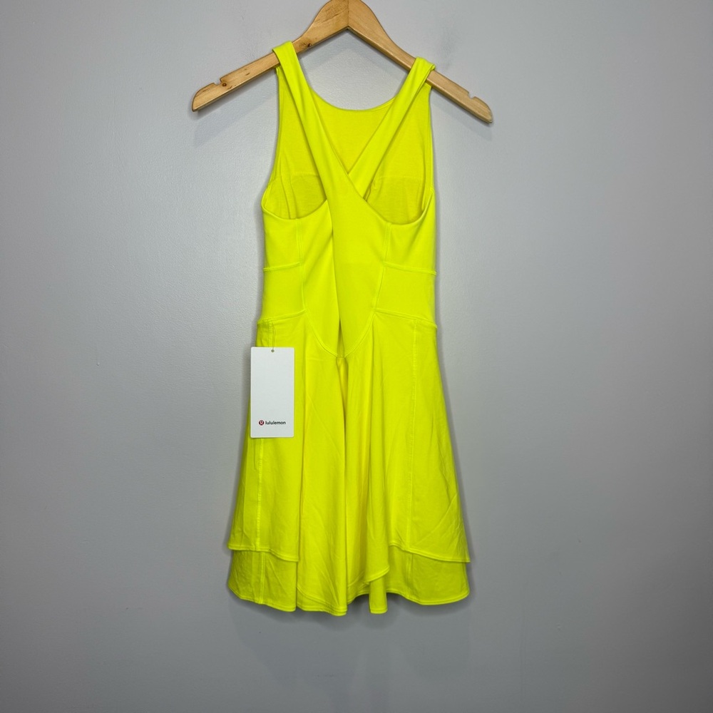 LULULEMON Court Crush Dress in Electric Lemon 6 - Picture 12 of 16